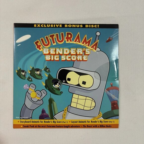 Futurama: Bender's Game + Bender's Big Score DVD+Cover+POSTCARDS+BonusDVD TESTED - Picture 7 of 13